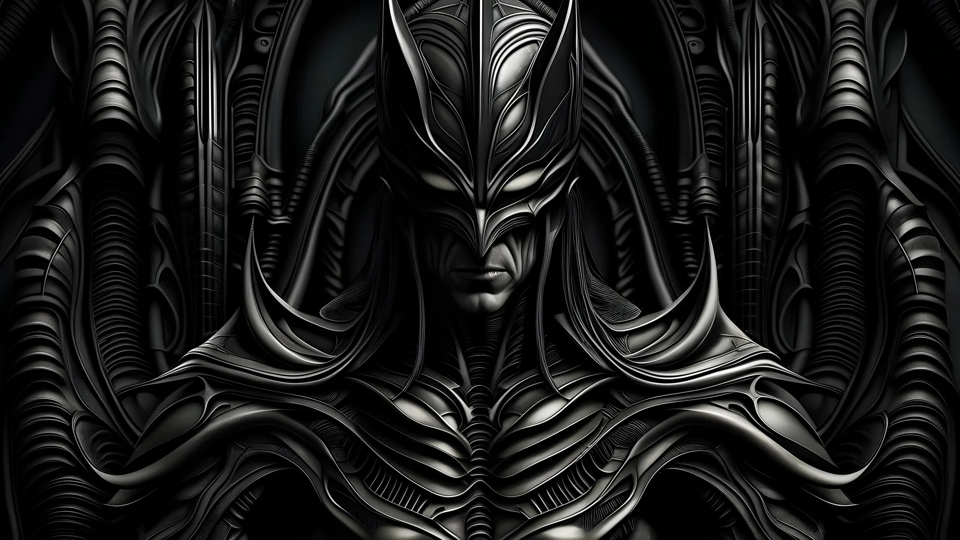 batman in giger style