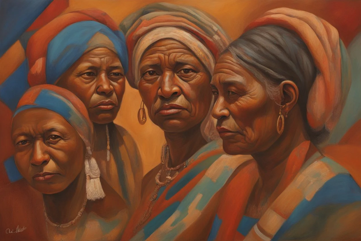 صورة لقطعة فنية تمثل لوحة تاريخية تصور لحظة من حياة الأجداد. تظهر اللوحة تفاصيل دقيقة من الزمن، حيث تجمع بين ألوان الطلاء الزاهية والتفاصيل الواقعية. يمكن رؤية أشكال ووجوه تجسد أجدادنا وتعبيراتهم، مما يعكس جمال وتنوع التاريخ والثقافة التي نحن جزءٌ منها. تأتي هذه الصورة كتذكير بأهمية الاحتفاظ بموروثنا وتوثيقه من أجل تعزيز فهمنا لماضينا وتوجيهنا نحو مستقبل مشرق.