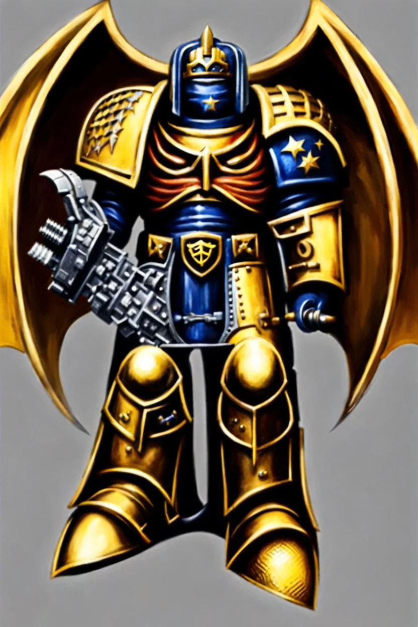 warhammer, space marine, lost legion, dragon legion, dragon warrior, fan art, dragon armor, dragon helmet, golden armor, armor with scale, second legion emblem, helmet details, bolter