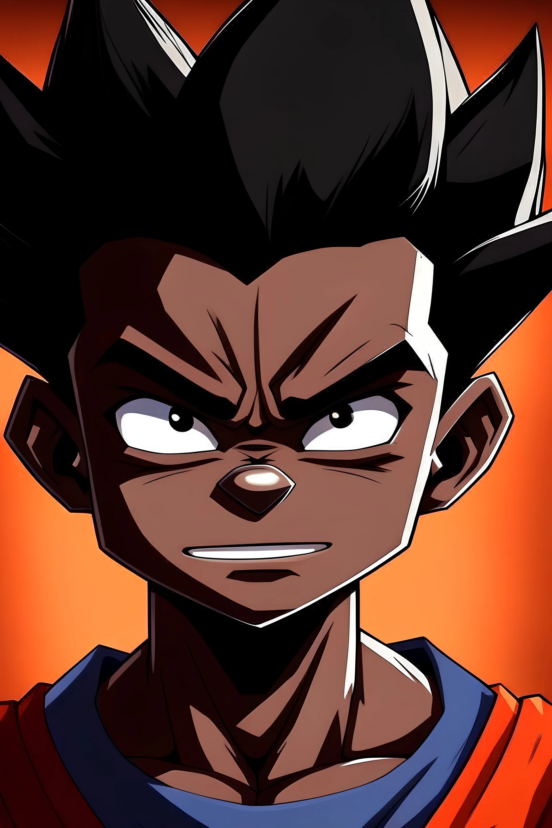 black skin kid gohan