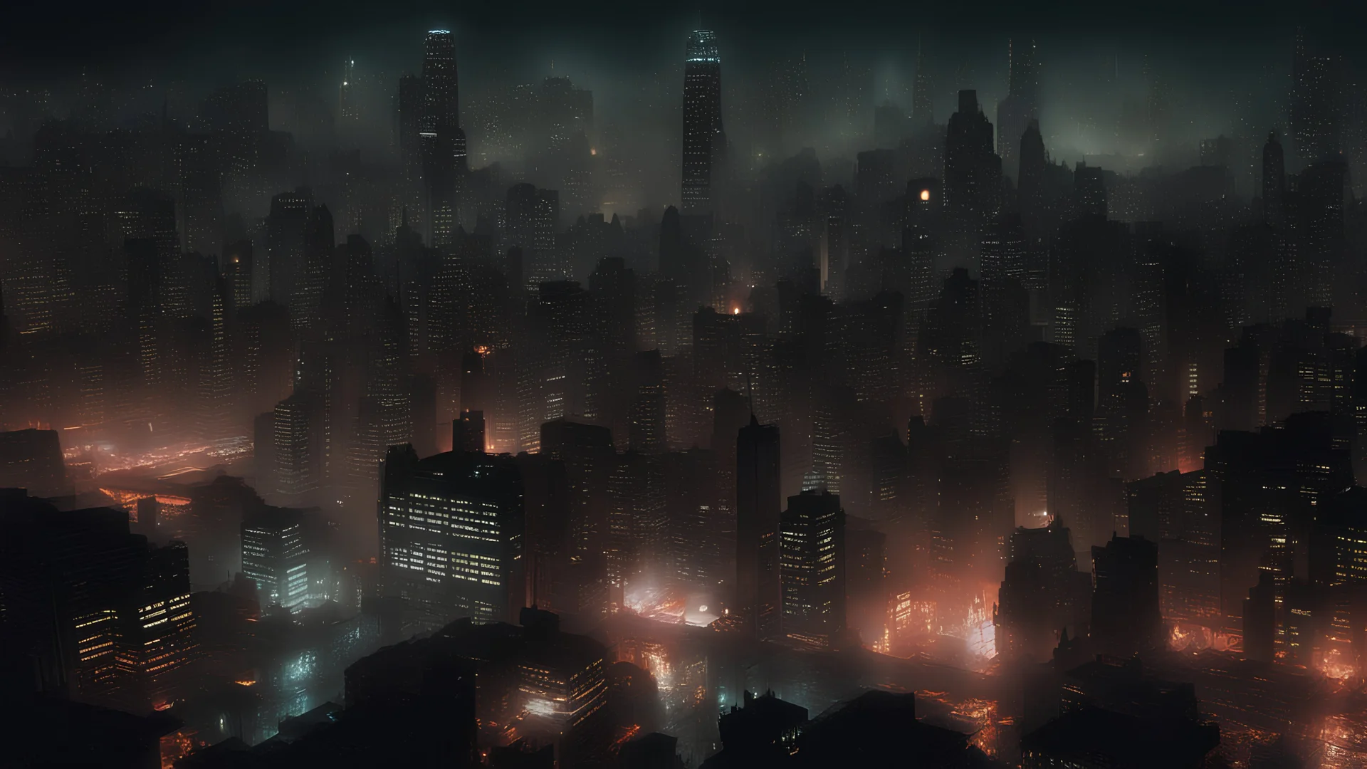 Blade runner city at night