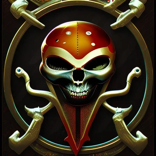 three-eyed alien black pirate flag