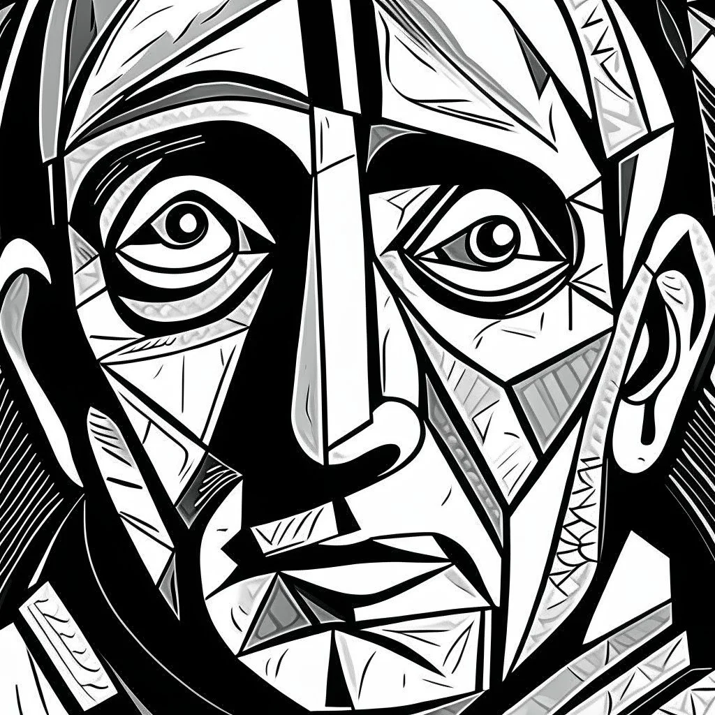 portret of pablo picasso selfportret brown picasso black and white