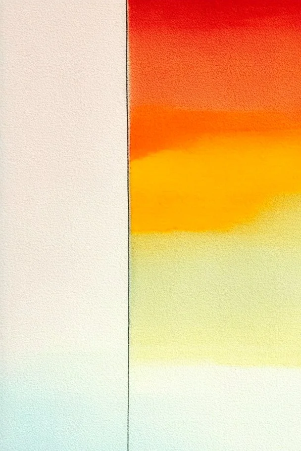 Abstract watercolour painting in the style of Agnes Martin. Pastel colours
