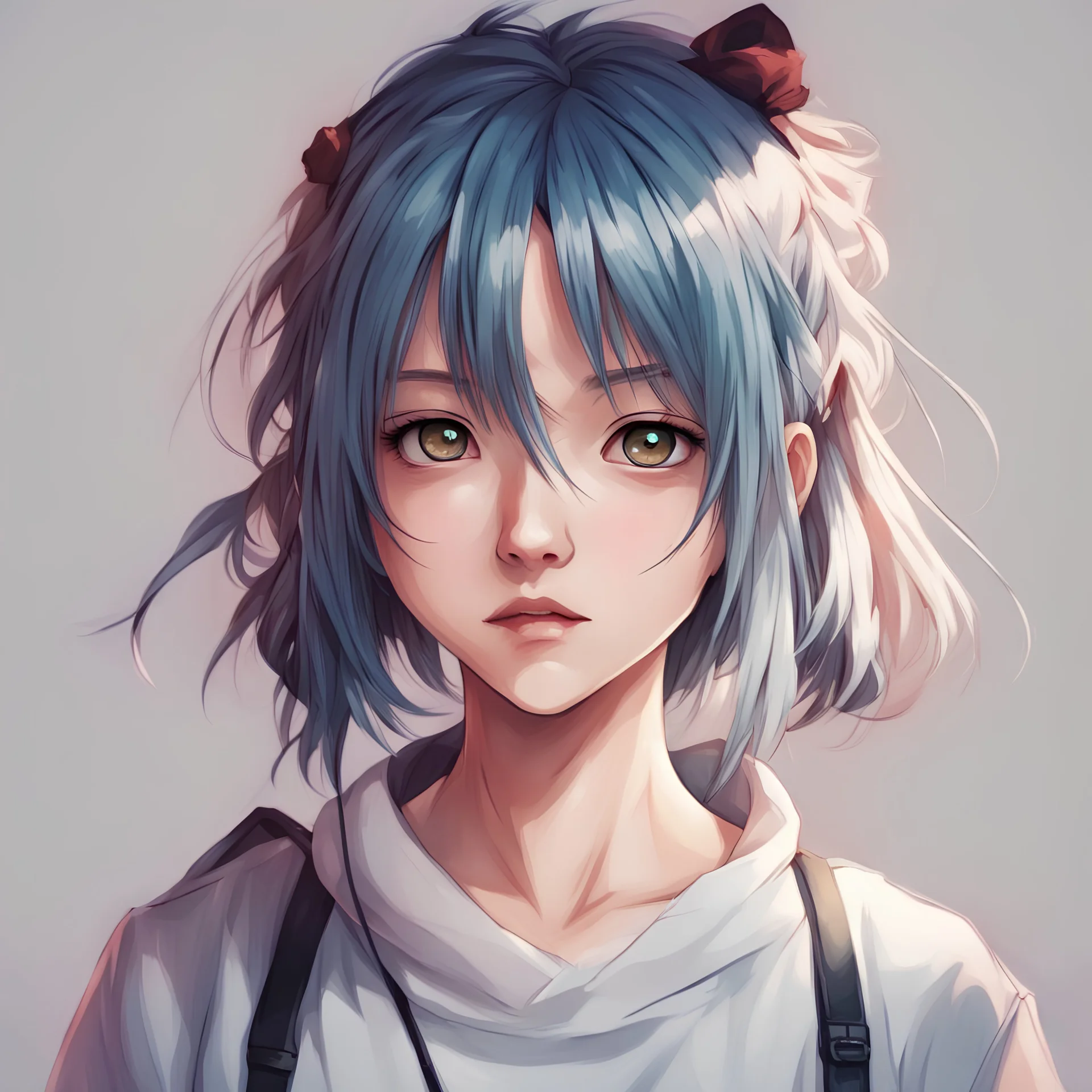 girl in anime style