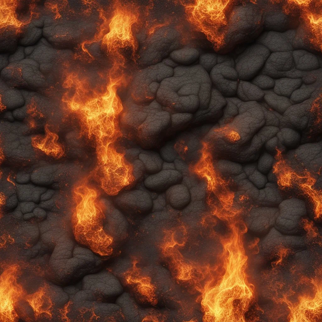 Hyper Realistic Seamless Burning Texture with cinematic vibes