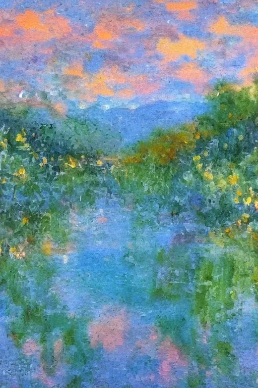 Impressionist painting of wanderlust