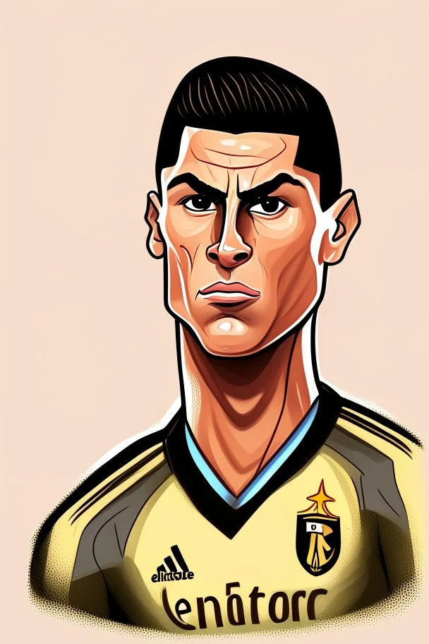 Cristiano Ronaldo Footballer ,cartoon 2d