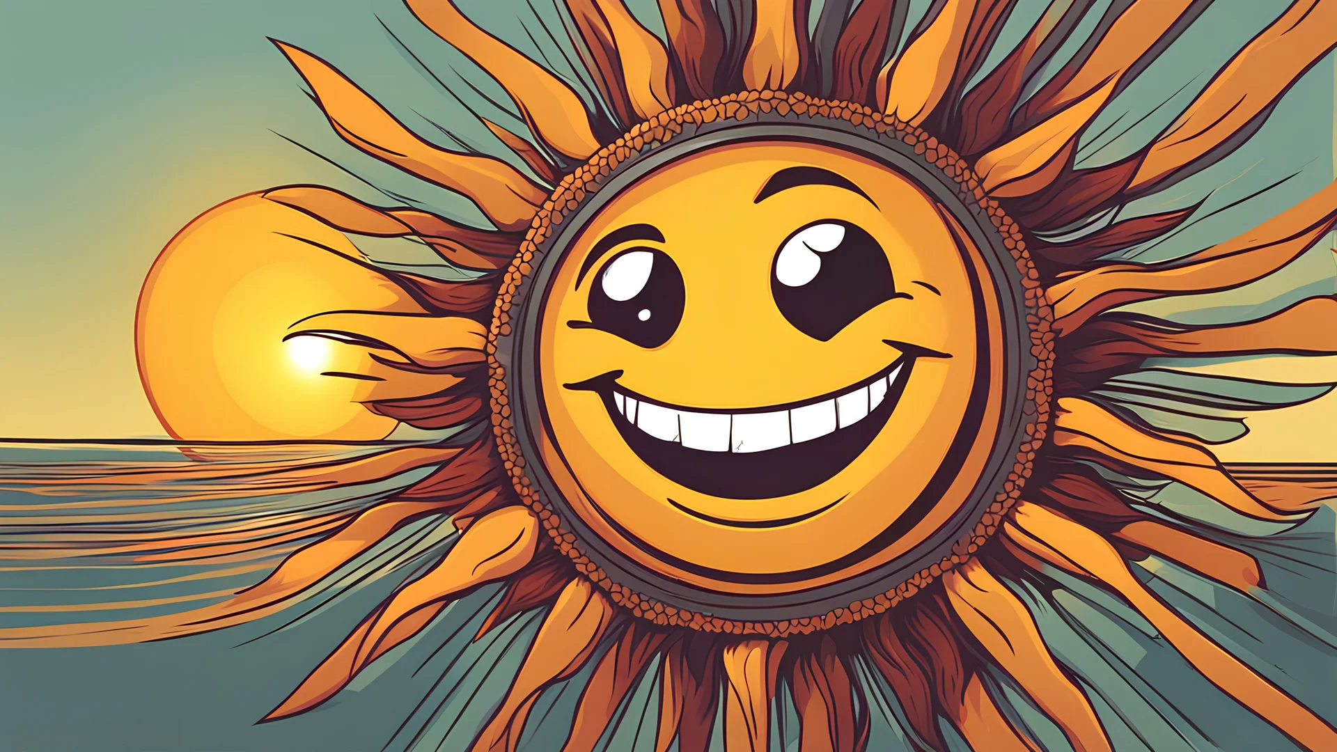 smiling smiley sun