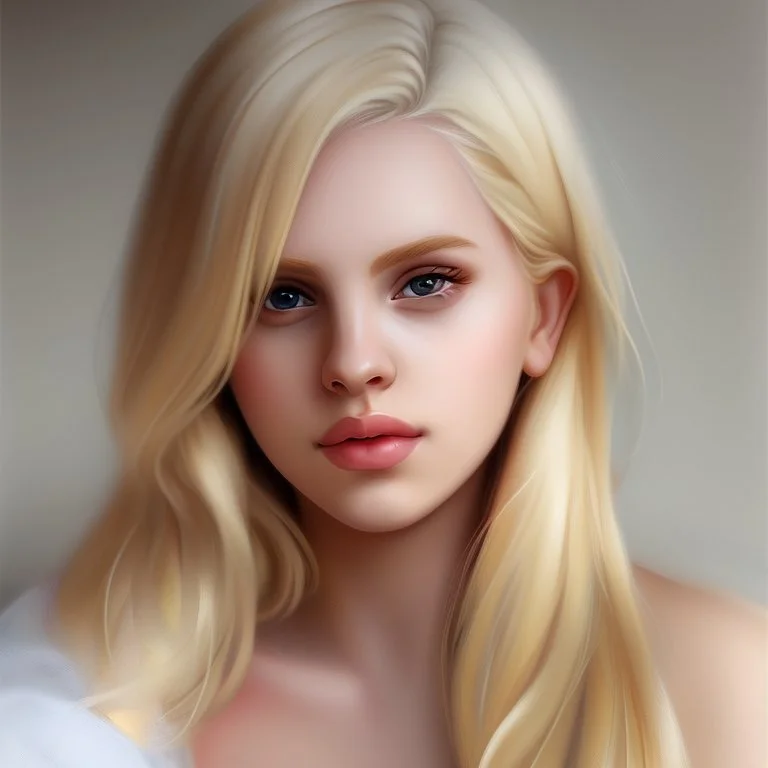 Portrait of beautiful blonde