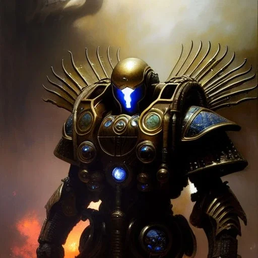 portrait 'Terran Ghost Unit-Starcraft' ancient metal armor ,painting by gaston bussiere, greg rutkowski, yoji shinkawa, yoshitaka amano, tsutomu nihei, donato giancola, tim hildebrandt, oil on canvas, cinematic composition, extreme detail,fit full head inside picture,16k