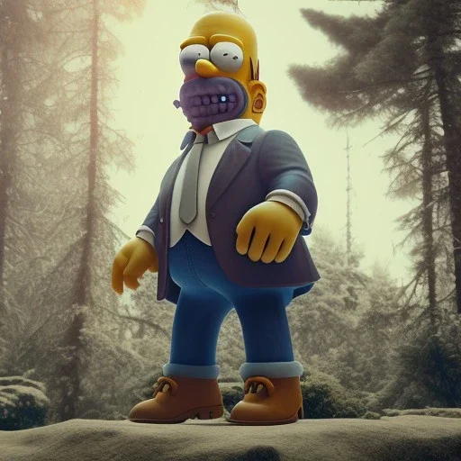 Full body, 3d render, homer simpson 1800's men style, 1800's hair style, 1800's men clothes style, hyper realistic, octane render, unreal engine 5, 8k, palace background, uhd