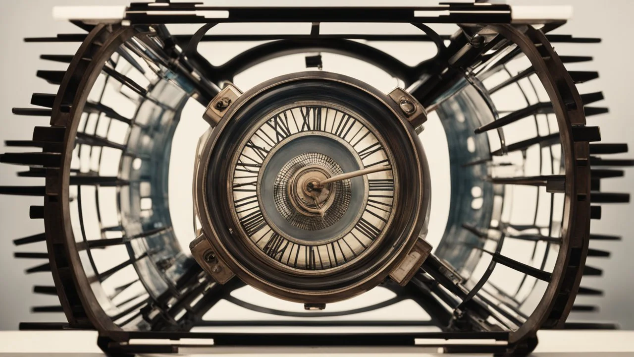 آلة زمنية ترمز إلى فكرة السفر عبر الزمن