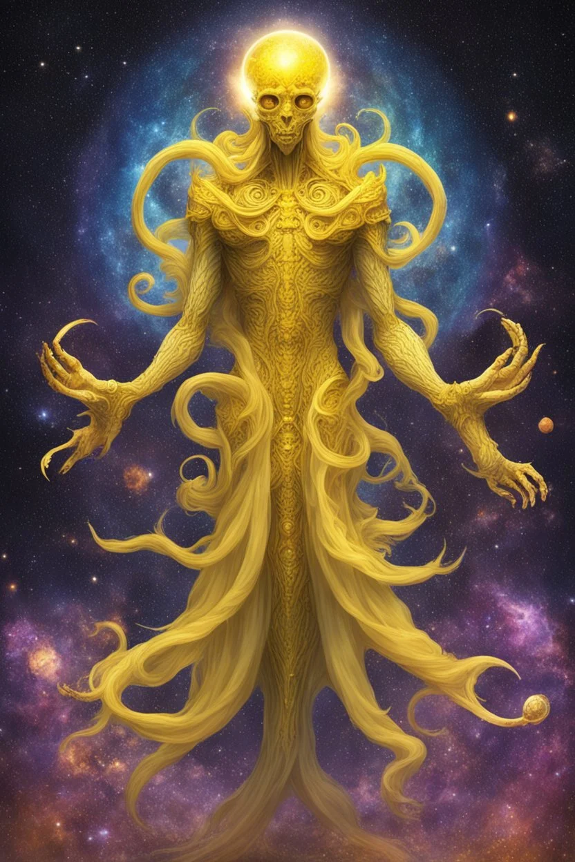 cosmos yellow elder god of ballance and perfection cosmic the creator