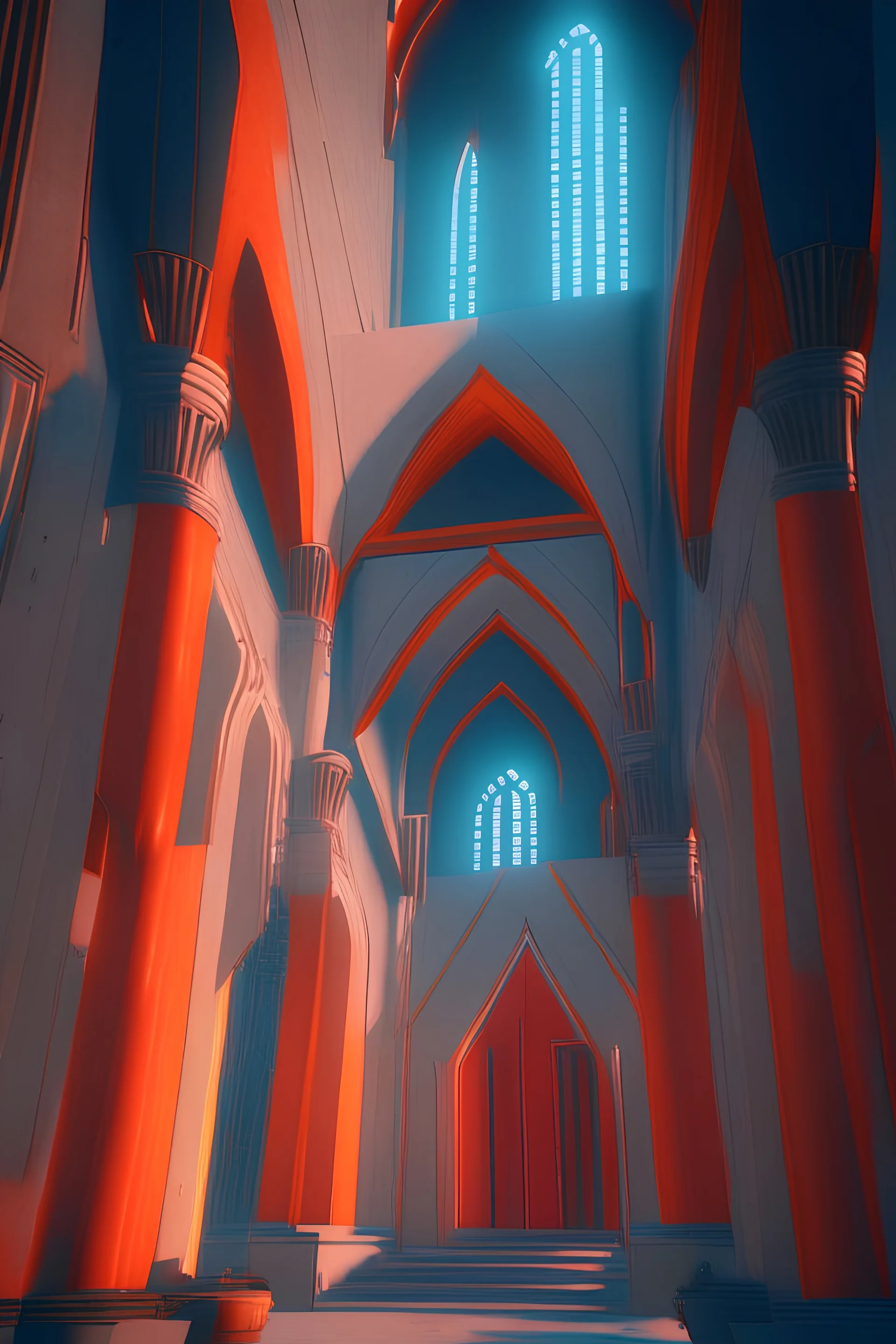 church of saint george lalibela, windows, doors, porches, awnings, middle of SPACE, cyberpunk lights, Hyper Detail, 8K, HD, Octane Rendering, Unreal Engine, V-Ray, full hd -- s5000 --uplight --q 3 --stop 80--w --ar 1:3 artistic color, suprematism, redshift render, 8K, HD, Dramatic Lighting by Brom, trending on artstation, fantastic lighting, hyper