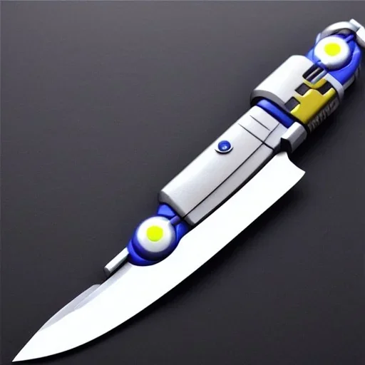 futuristic robot knife