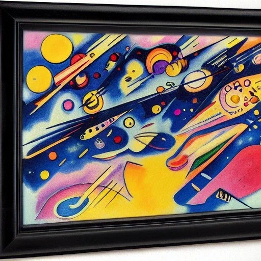 starships in space by kandinsky