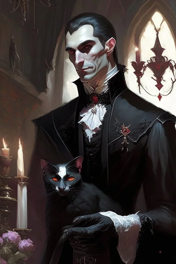 strahd con Zarovich marrying a black cat