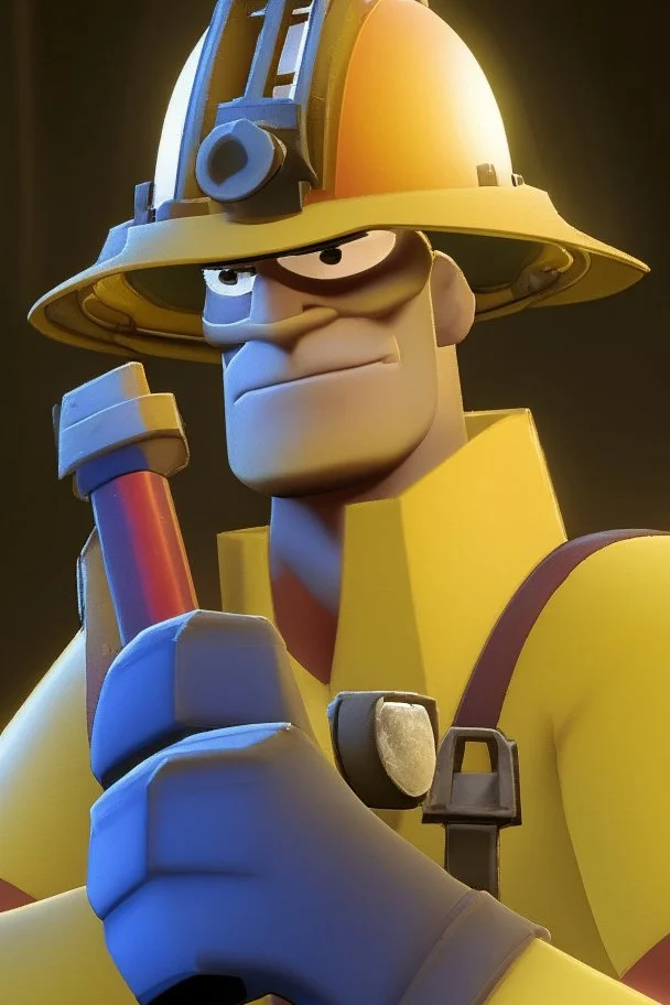 Team Fortress 2 engineer holding golden wrench