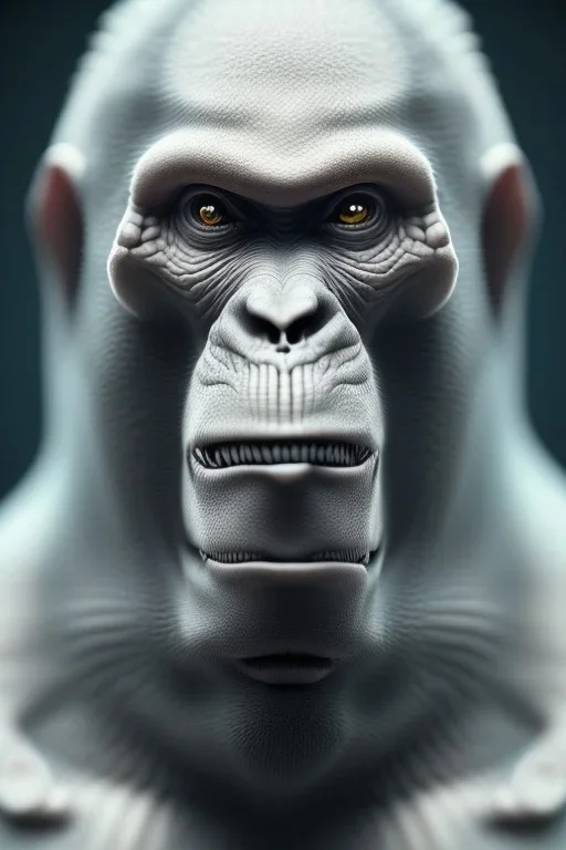 killer ape alien, full body, evil, 8k, with hairs, finely detailed, photo realistic, HR Giger style