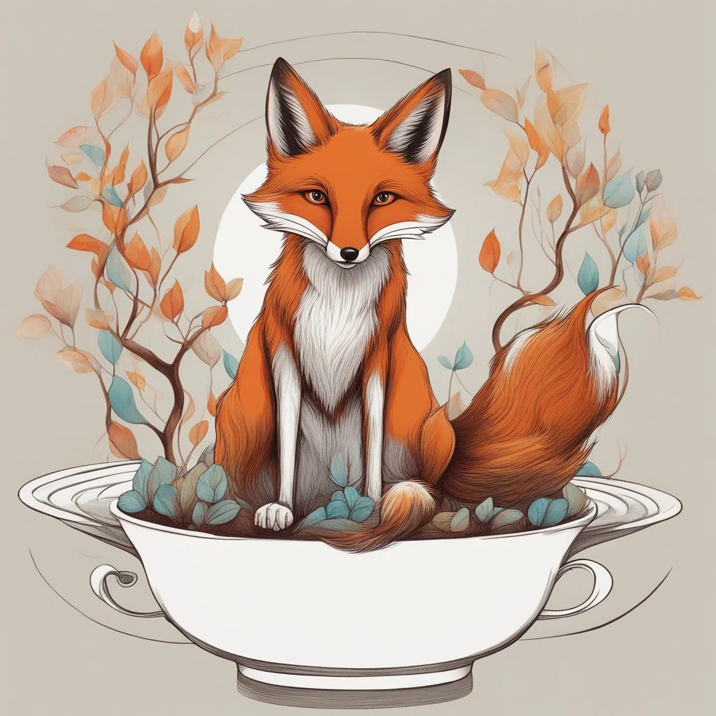 NFT Fox cartoom surrealista