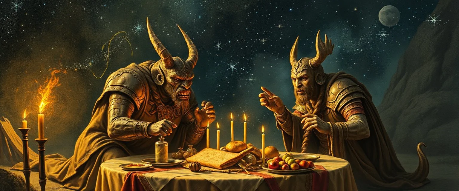 a myrriad and a star golem feast