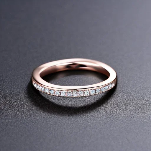 delicate thin ring with tiny diamond, rose gold, thin ring