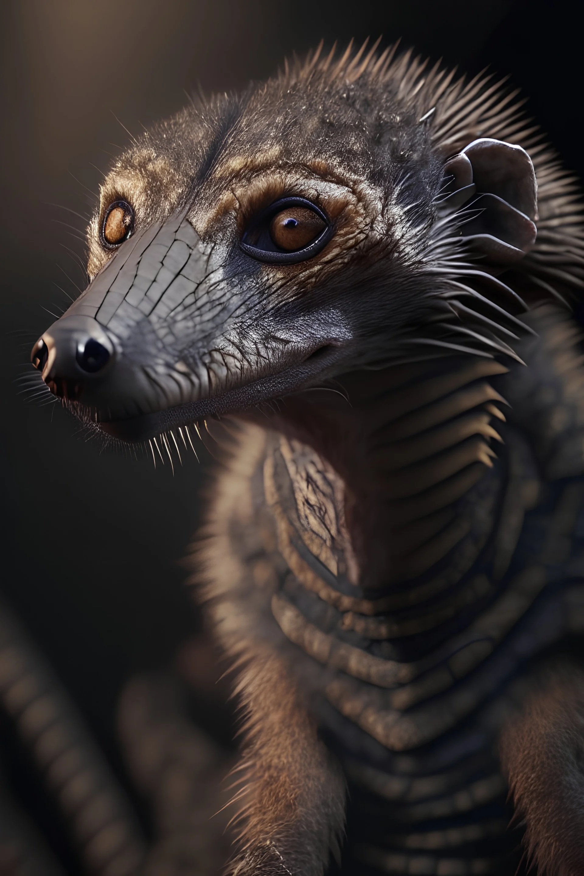 marten baboon lizard alligator civet ,cinematic, realistic, intricate details, photorealistic, octane render, 8k, artstation