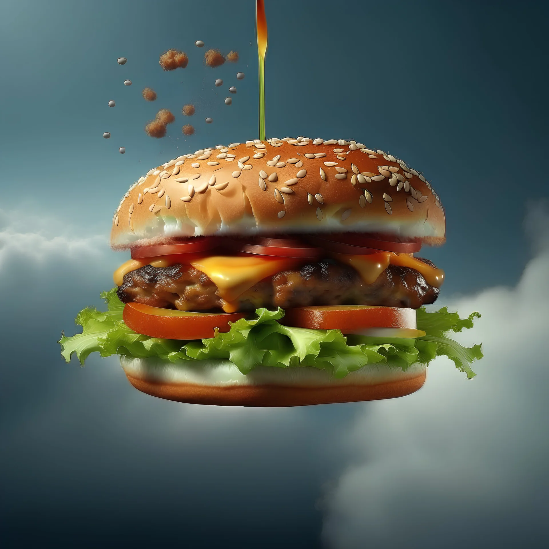 Flying burger