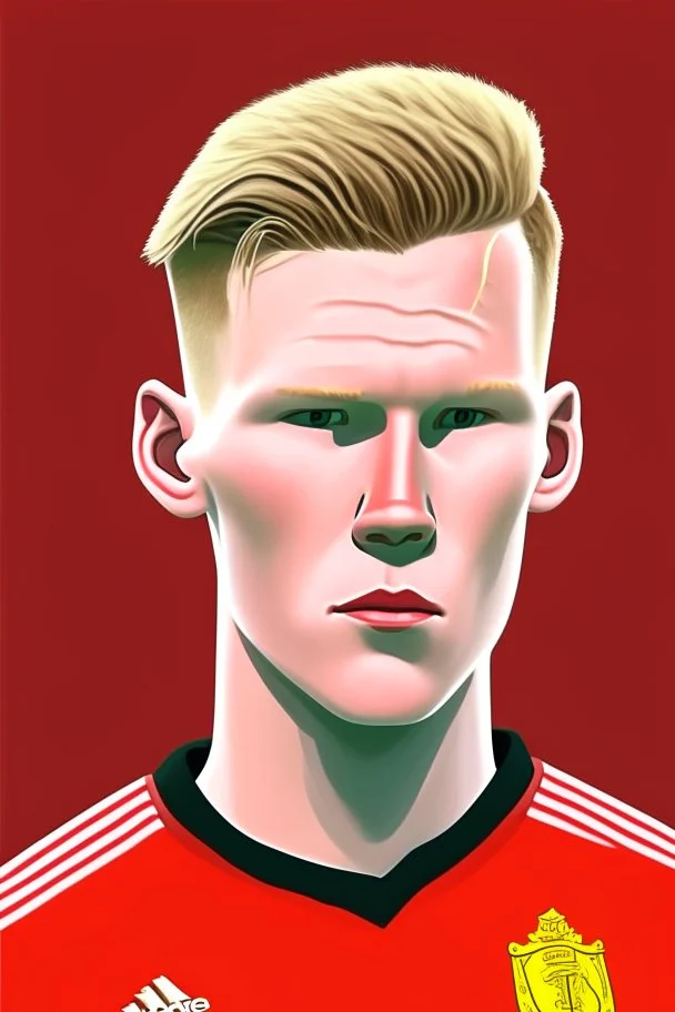 Scott McTominay Footballer ,cartoon 2d