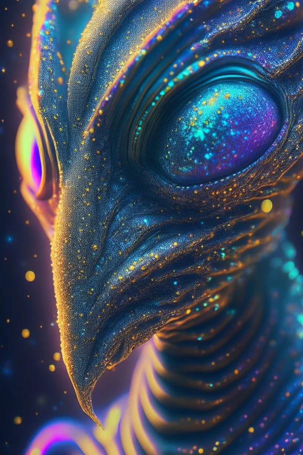 Glitter contrast alien ,8k resolution, cinematic smooth, intricate details, vibrant colors, realistic details, masterpiece,