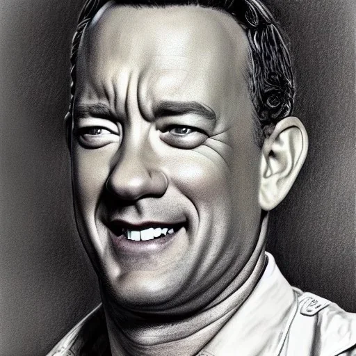 high-quality, fine-detail close-up pen and pencil sketch of tom hanks as forest gump, portrait, 8k resolution, intricate, digital art, detailed matte painting, photorealistic, volumetric lighting, Rafael Augusto, Juan Francisco Casas, Anne Dittman, Anne Stokes,