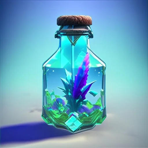 Fortnite logo holographic glass crystal weed bottle