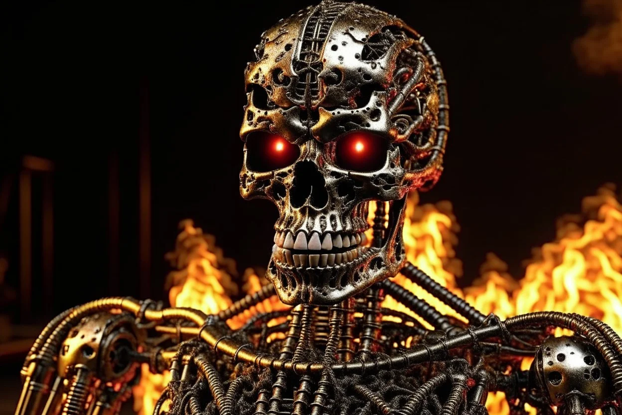 4K. REALISTIC FULL DETAILS. EMISSION DE RADIO HARDROCK FIRESTARTER TERMINATOR. SHELDON