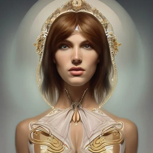 symmetry!! full body portrait!!!! of a beautiful!!!! germanic vestal sacral priest,undressed, pretty face, intricate, elegant, highly detailed, digital painting, artstation, concept art, smooth, sharp focus, illustration, art by artgerm and greg rutkowski and alphonse mucha, 8 k