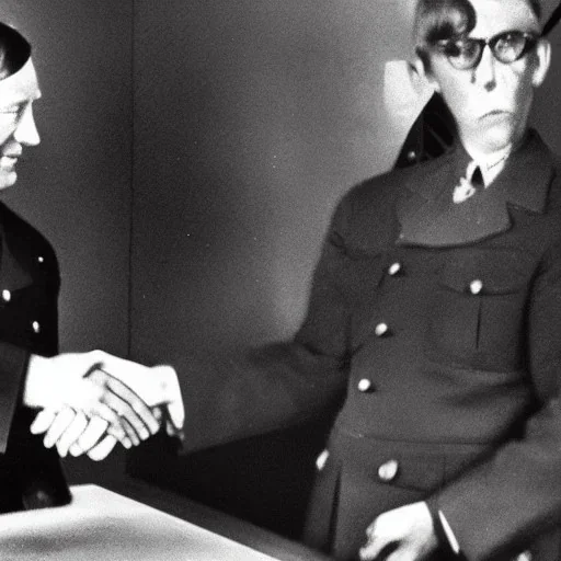 Bill Gates with Hitler in the tv