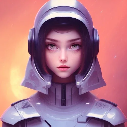 Beautiful girl, Black Hair, Blue Eyes, holding Sniper, wearing a black trench coat, Standing in Spaceship command Room, masterpiece, expert, insanely detailed, 4k resolution, cute big circular reflective eyes, cinematic smooth, intricate detail , soft smooth lighting, soft pastel colors, Eyes slightly Glowing, Cybernetic face