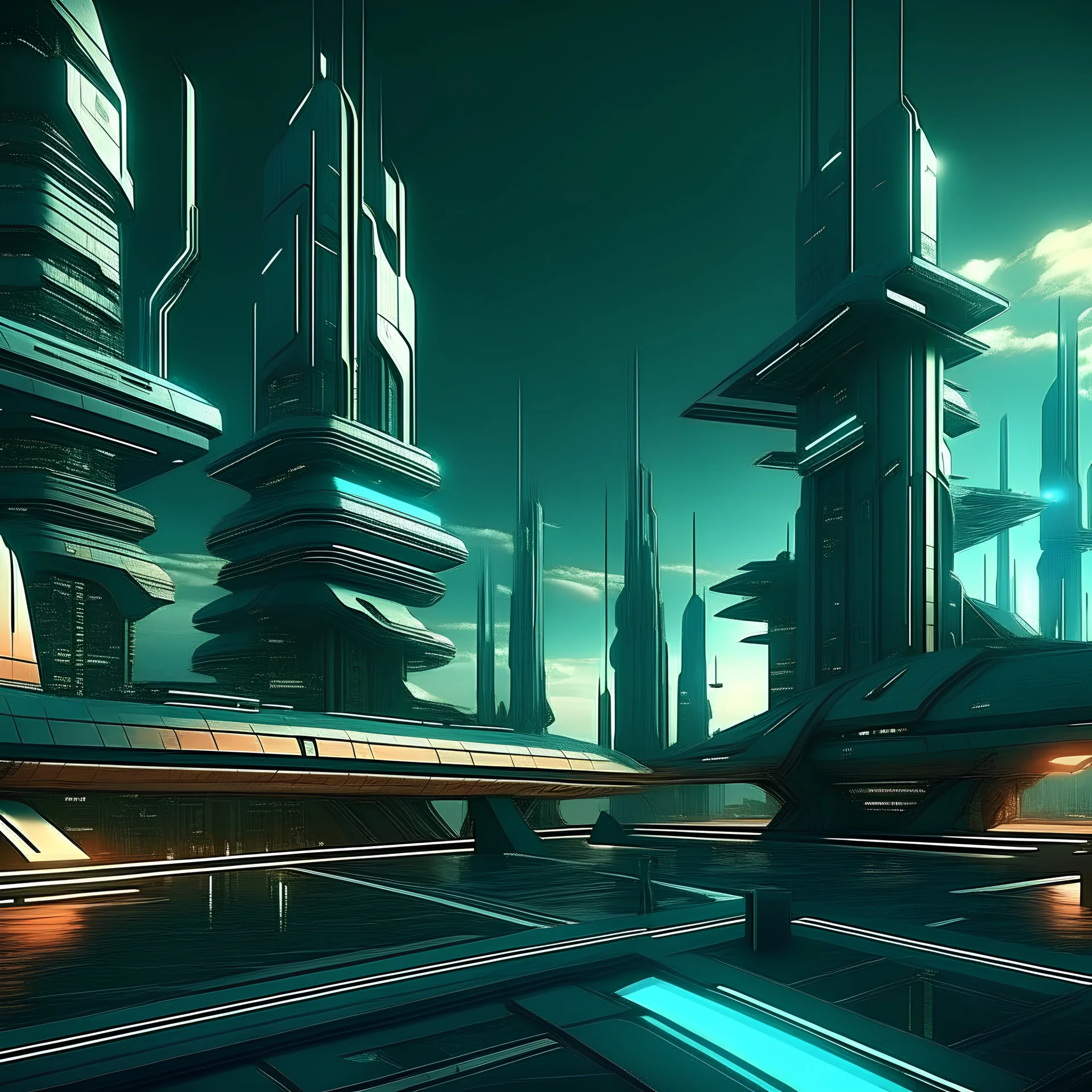futuristic district