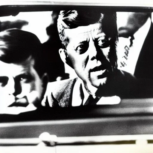 JFK and batmmat drive the batmobil