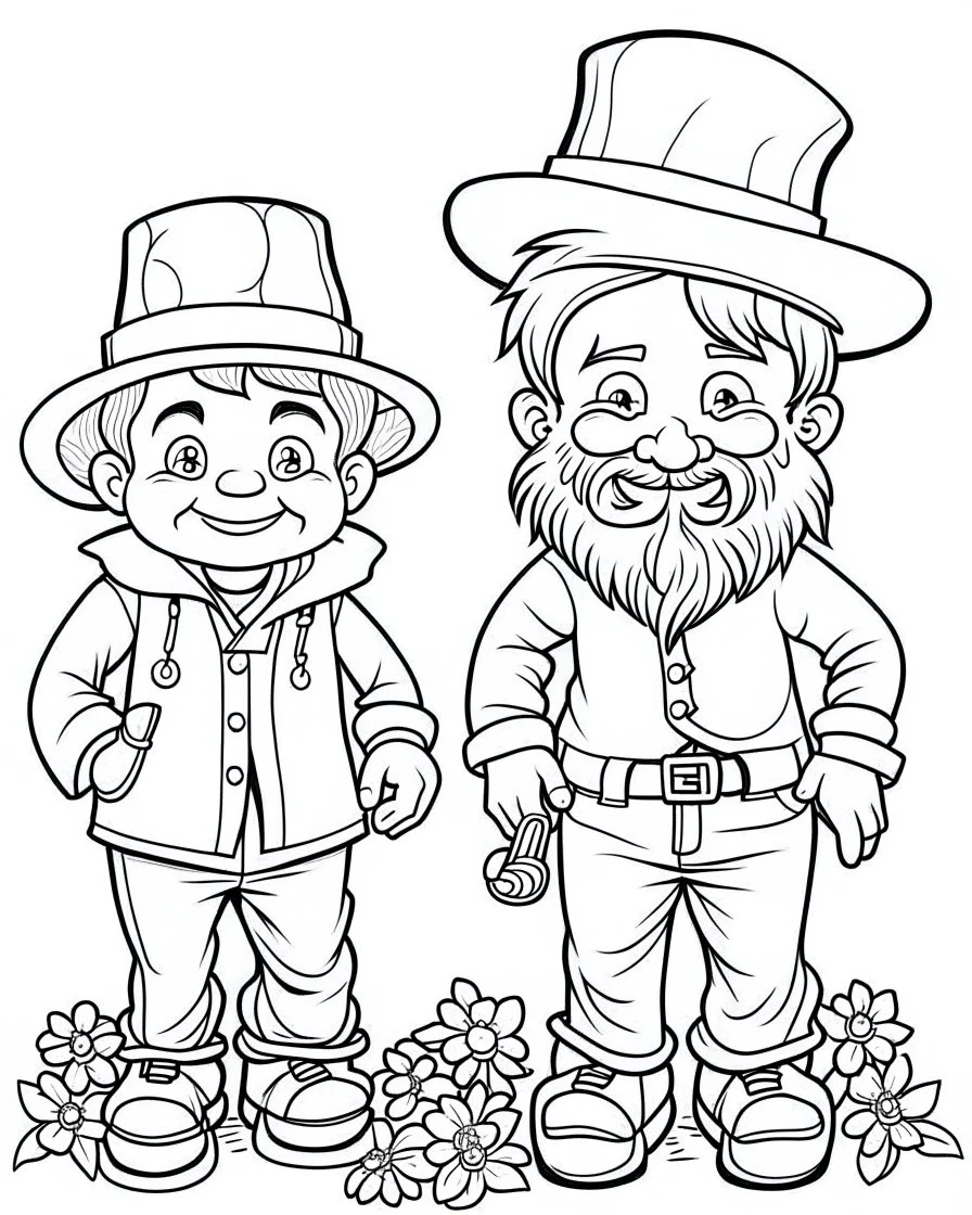 Real St. Patrick day Kids coloring pages