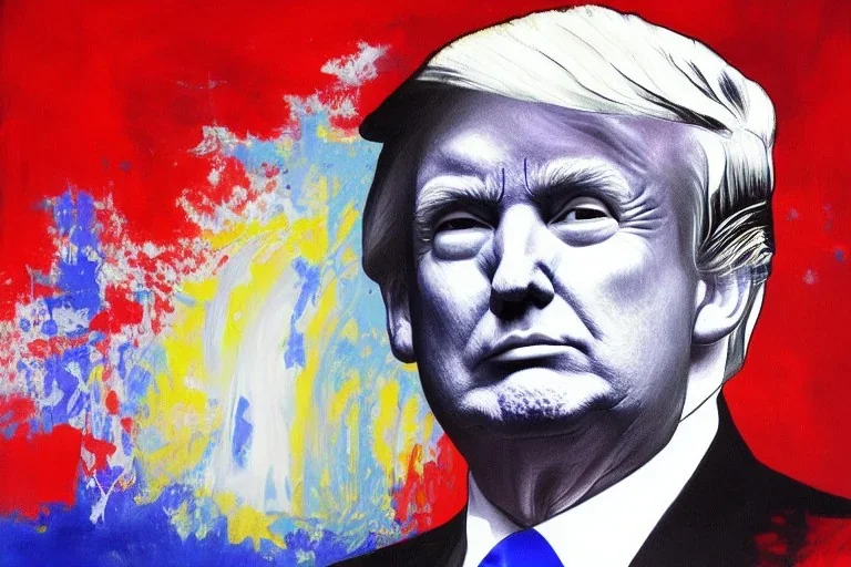 Painting, donald trump