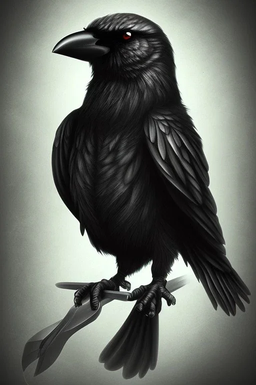 Extremely evil looking crow