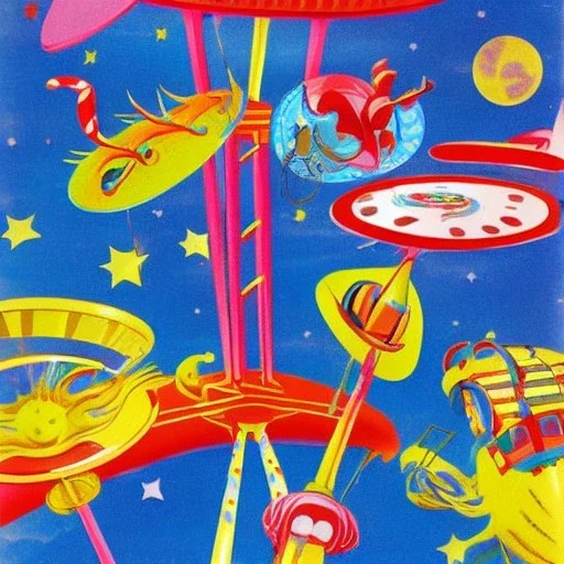 fun fair in space design by dr seuss