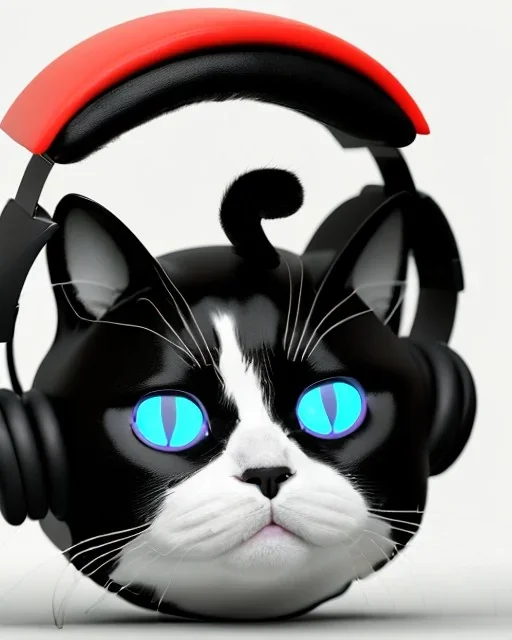 cat dj headphones at a rave too cool for school