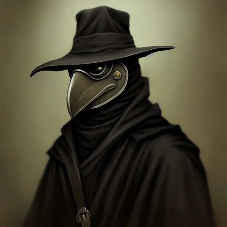 A portrait of a plague doctor, art by Satoshi Nakamoto trending on artstation