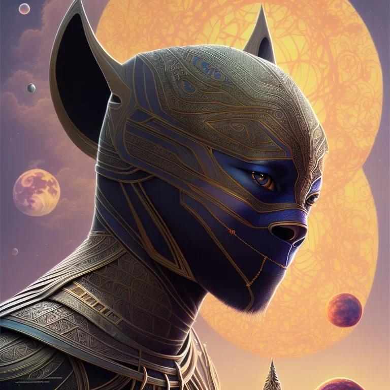 sango fantasy, fantasy magic, intricate, sharp focus, illustration, highly detailed, digital painting, concept art, matte, artgerm and paul lewin and kehinde wiley, masterpiece sexy Asian lady black panther Papu New Guina pyramid green silver space lady space blood moon galaxy