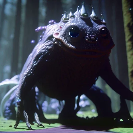 Cute fluid ink creature, big black eyes, unreal engine 5, 8k resolution, photorealistic, ultra detailed, by greg rutowski