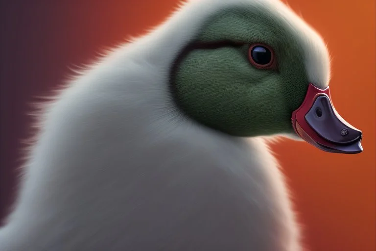 duck portrait, perfect composition, hyperrealistic, super detailed, 8k, high quality, trending on artstation, studio photo, highly detailed, wide borders