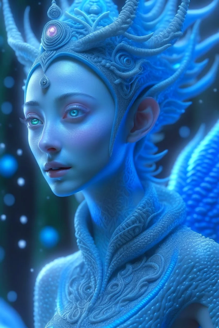 Frozen alien , 3d 4k octane render, lifelike, photorealistic, artstation, illustration, smooth, sharp focus, ornate, intricate, complex, highly detailed, digital painting, smooth, art by tom bagshaw, akihiko yosh