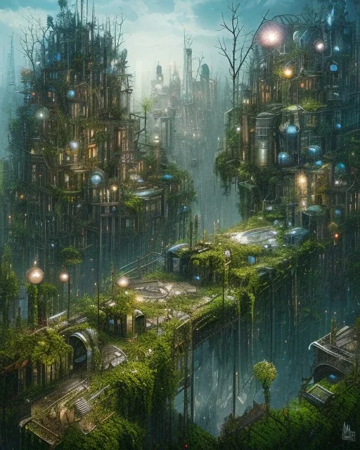 overgrown city